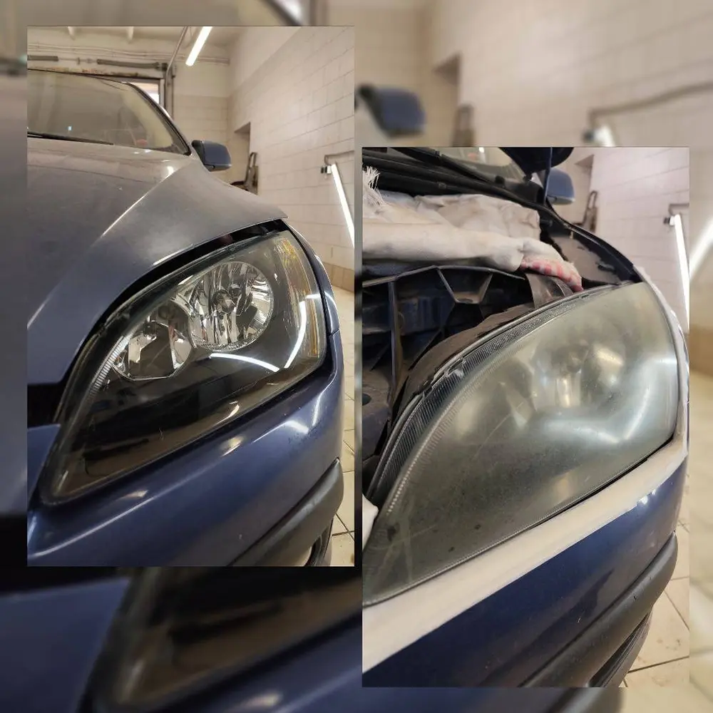 Ford Focus фары до и после
