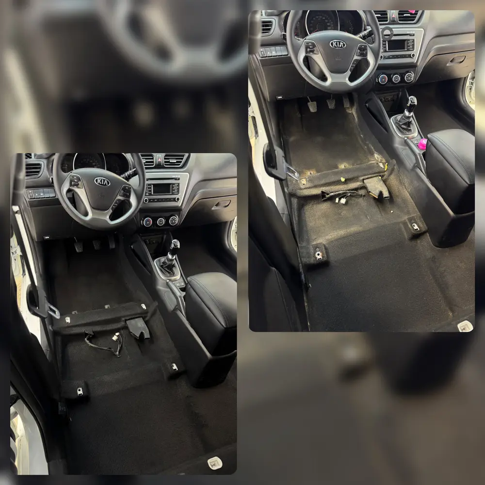Салон Kia до и после