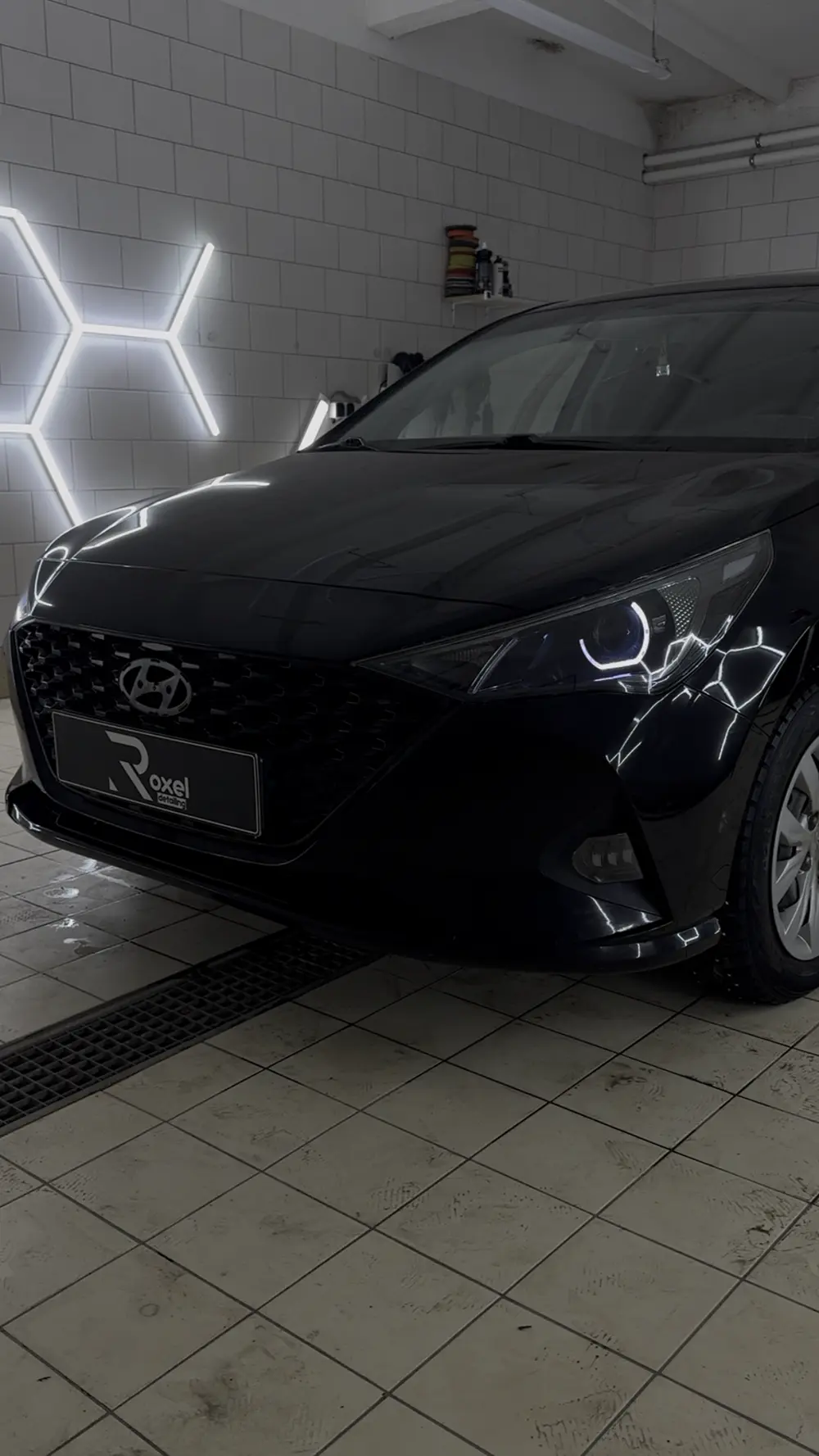 Hyundai Solaris с линзами